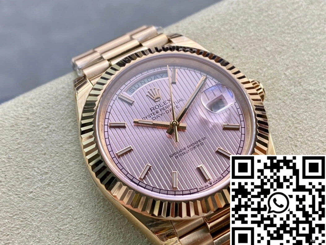 M228235-0005 Gold Rose Date Day EW Factory Rolex 0218